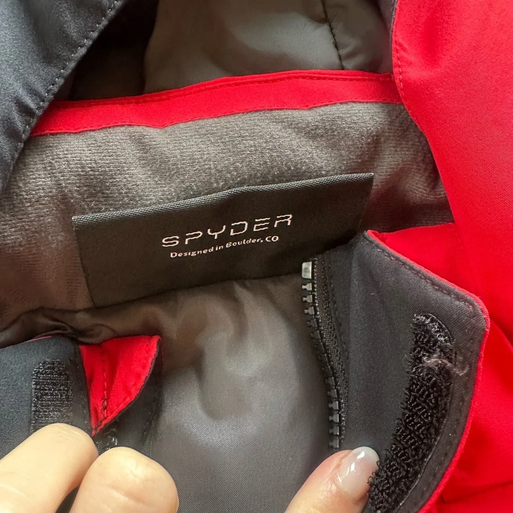 Spyder Kids Red and Black Ski Jacket - Picture 4 of 9